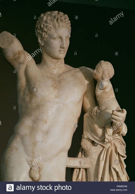 hermes and the infant dionysus with hands